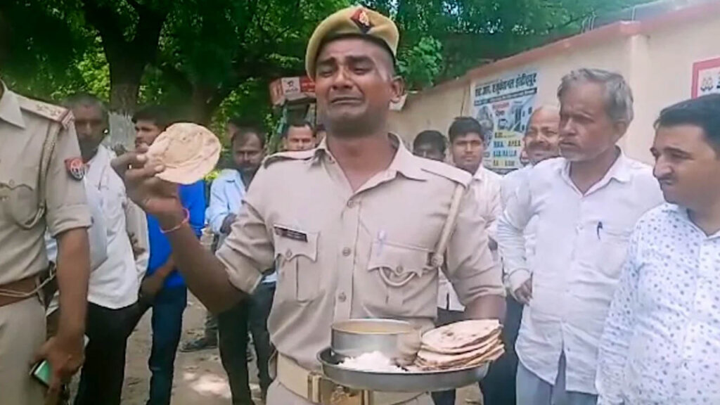 police officer crying for bad food 1