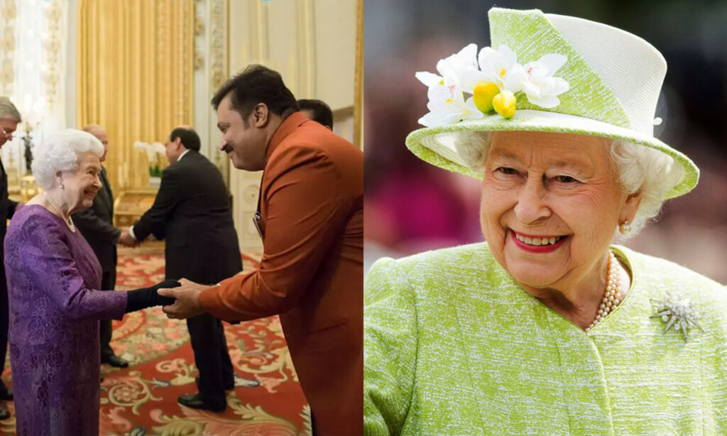 suresh gopi with queen elisabeth 2