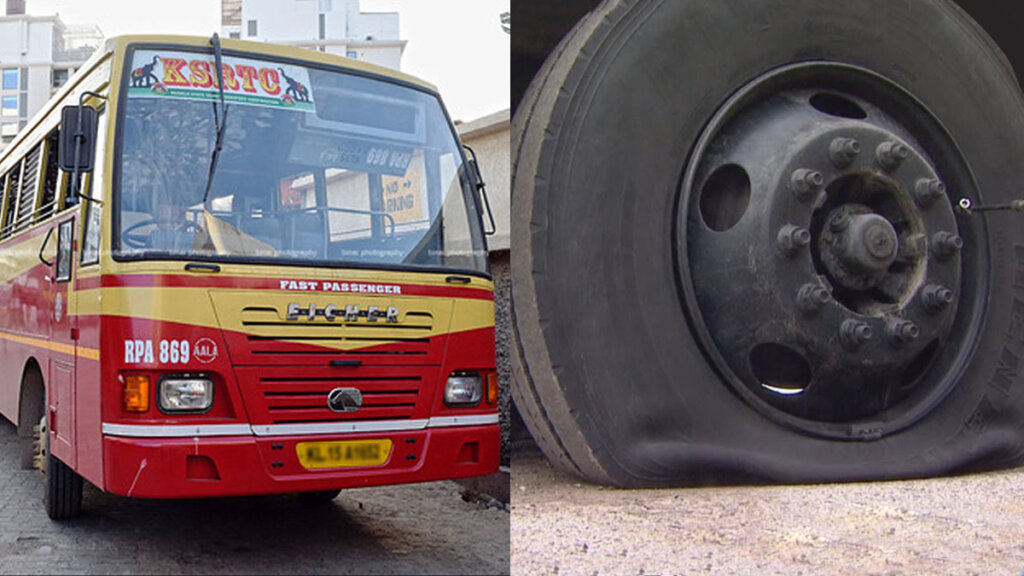 ksrtc wheel puncture 1